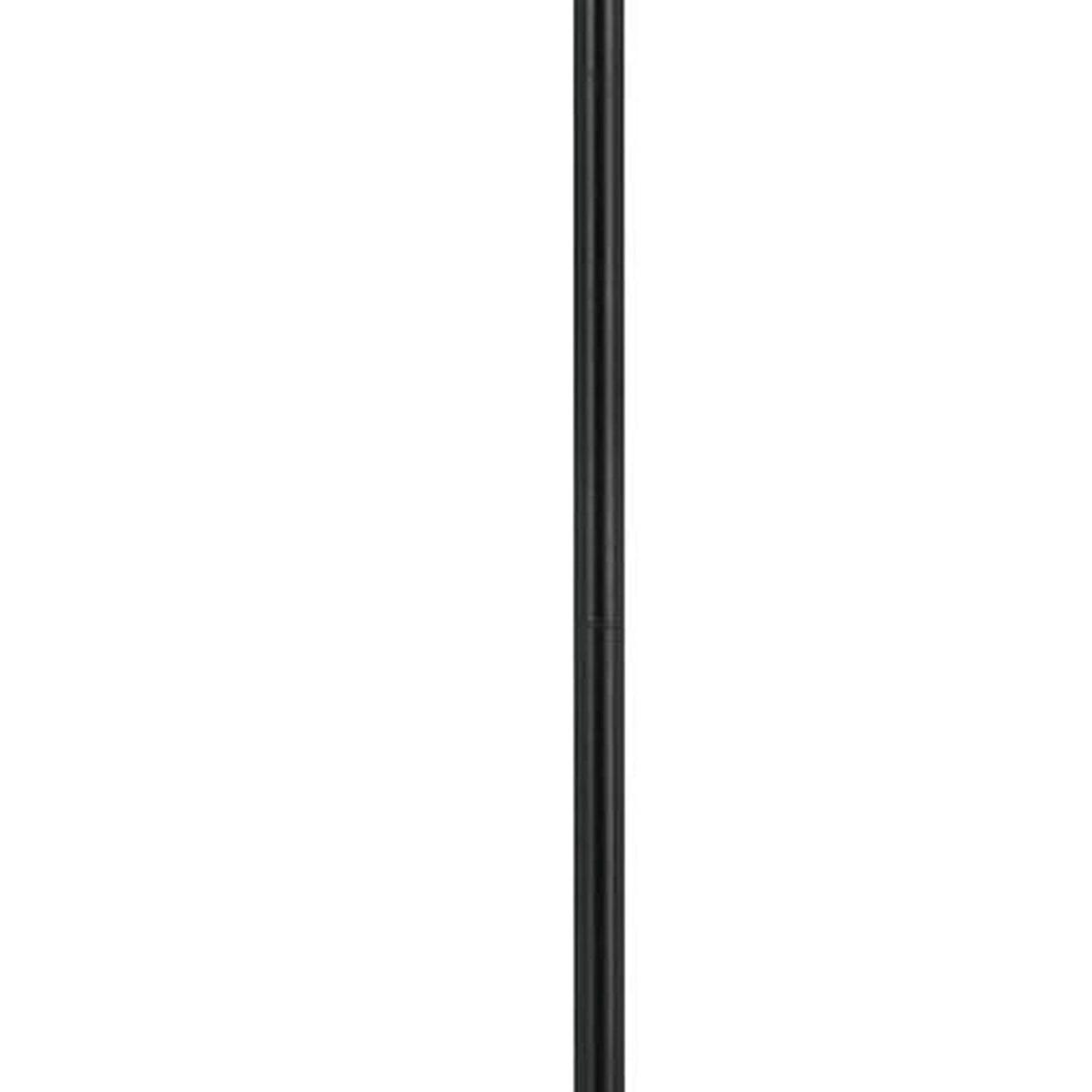 Metal Round 3 Way Floor Lamp with Spider Type Shade, Dark Bronze
