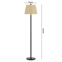 Metal Round 3 Way Floor Lamp with Spider Type Shade, Dark Bronze