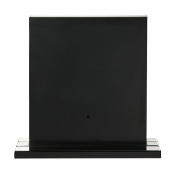 Mirrored Faux Diamond Inlay Accent Decor with LED, Silver - BM225707