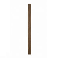 Transitional Style Wooden Frame Mirror with Grain Details, Brown - BM225938
