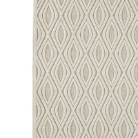 Rectangular Polypropylene Rug with Geometric Pattern, Medium, Beige - BM227544