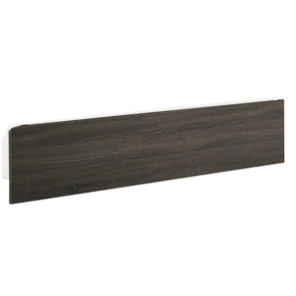 Wooden Eastern king Bed with Button Tufted Headboard, Gray and Brown - BM228553