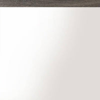 Transitional Style Grained Wood Encased Square Mirror, Gray - BM228558