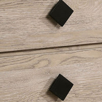 2 Drawer Wooden Nightstand with Grains and Angled Legs, Cream - BM228561