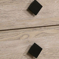 2 Drawer Wooden Nightstand with Grains and Angled Legs, Cream - BM228561