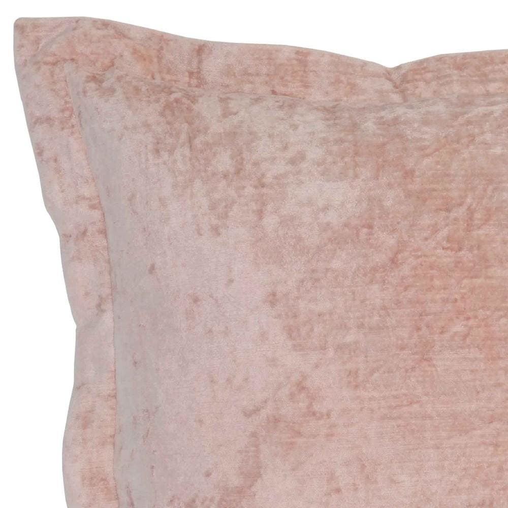 22 X 22" Fabric Throw Pillow with Flanged Edges, Pink By Casagear Home