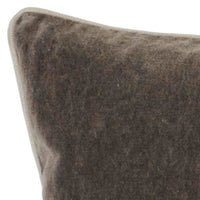 20 X 14" Fabric Throw Pillow with Piped Edges, Brown By Casagear Home