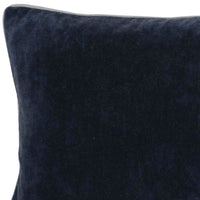 20 X 14" Fabric Throw Pillow with Piped Edges, Navy Blue By Casagear Home