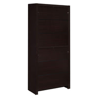 Wooden Bookcase with 3 Shelves and 1 Drawer, Dark Brown - BM229684