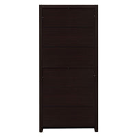 Wooden Bookcase with 3 Shelves and 1 Drawer, Dark Brown - BM229684