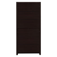 Wooden Bookcase with 3 Shelves and 1 Drawer, Dark Brown - BM229684