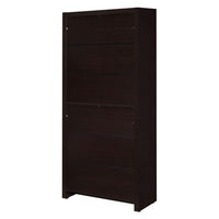 Wooden Bookcase with 3 Shelves and 1 Drawer, Dark Brown - BM229684