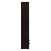 Wooden Bookcase with 3 Shelves and 1 Drawer, Dark Brown - BM229684