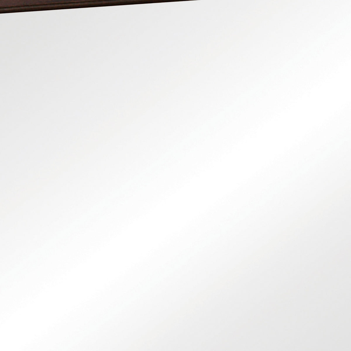Molded Wooden Frame Mirror with Mounting Hardware, Dark Brown