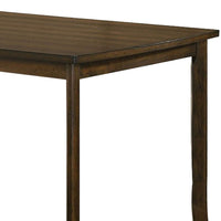 Rectangular Wooden Top Counter Height Table with Saber Legs, Brown - BM230597