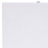 Metal Frame Table Lamp with Hardback Shade, Set of 2, White and Silver - BM230954