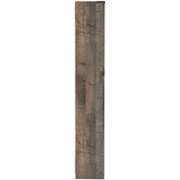 72 Inches 5 Compartment Wooden Pier with Metal Brackets, Brown