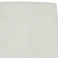 Fabric Shade Table Lamp with Textured Base, Set of 2, White and Black - BM231949