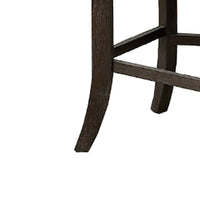 Curved Top Wooden High Chair with Flared Legs, Set of 2, Gray - BM232003