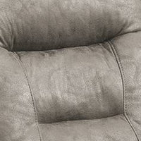 41 Inch Leatherette Power Recliner with USB Port, Gray - BM232058