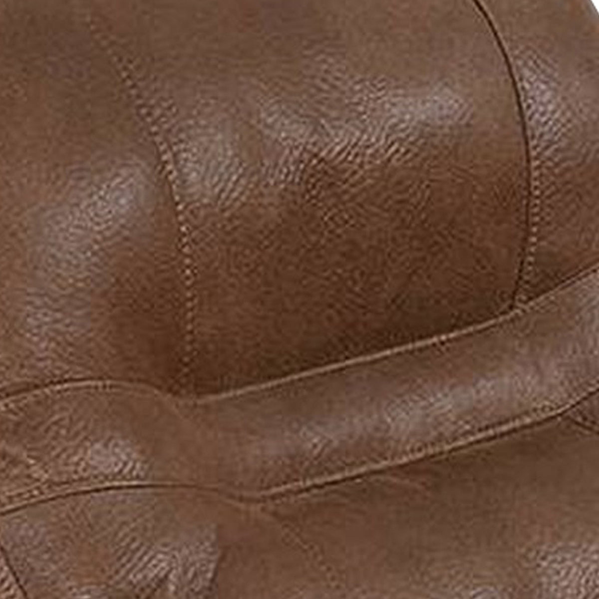 41 Inch leatherette Reclining Chair with USB Port, Brown - BM232082