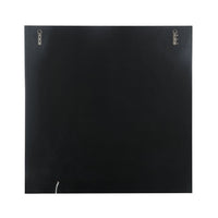 Rectangular World Wall Art with LED, Black and Silver - BM232520