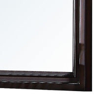 Wooden Mirror with Raised Frame and Molded Details, Brown - BM232902