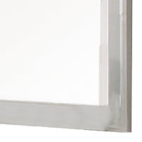 Modern Mirror with Rectangular Frame an Molded Details, White - BM232904