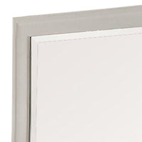 Modern Mirror with Rectangular Frame an Molded Details, White - BM232904