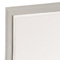 Modern Mirror with Rectangular Frame an Molded Details, White - BM232904
