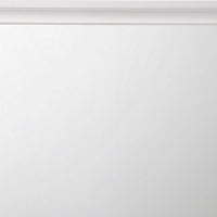 Wooden Rectangular Wall Mirror with Beveled Edges, White - BM232982