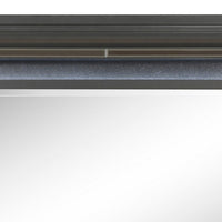 Wall Mirror with Mirror Accent and Beveled Edges, Gray - BM232993