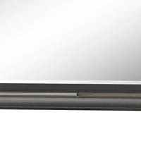 Wall Mirror with Mirror Accent and Beveled Edges, Gray - BM232993