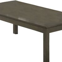 3 Piece Transitional Coffee Table and End Table with Block Legs, Gray - BM233095