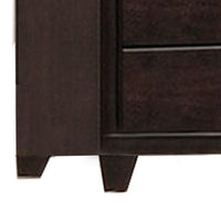 Transitional Wooden Chest with Five Spacious Drawers, Brown - BM233162