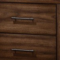 Tiva Wooden Nightstand with Two Drawers, Distressed Oak Brown - BM233163