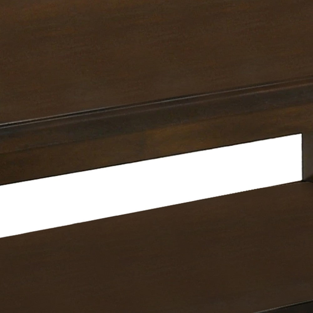 Wooden Coffee Table with One Open Shelf, Brown - BM233169