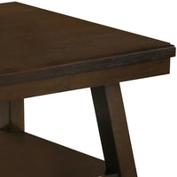 Wooden Coffee Table with One Open Shelf, Brown - BM233169