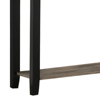 Wooden Console Table with One Open Shelf, Black and Gray - BM233170