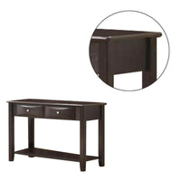 Wooden Console Table with 2 Spacious Drawers, Brown - BM233172