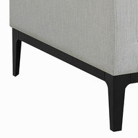 Fabric Upholstered Arm Chair with Reversible Cushions and Pillows, Gray  - BM233245