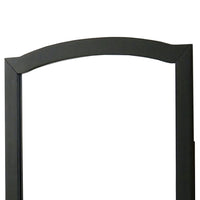 35 Inch Transitional Style Wooden Frame Square Mirror, Black - BM233736