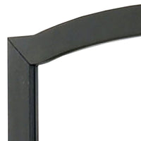 35 Inch Transitional Style Wooden Frame Square Mirror, Black - BM233736