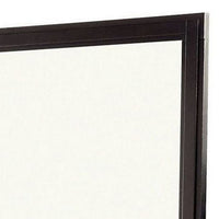 38 Transitional Style Square Wooden Frame Mirror, Espresso - BM233753