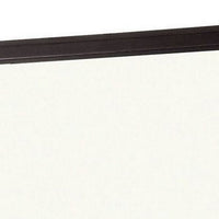 38 Transitional Style Square Wooden Frame Mirror, Espresso - BM233753