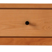 Mid Century Modern Wooden 1 Drawer Nightstand with Shelf, Light Oak Brown - BM233966