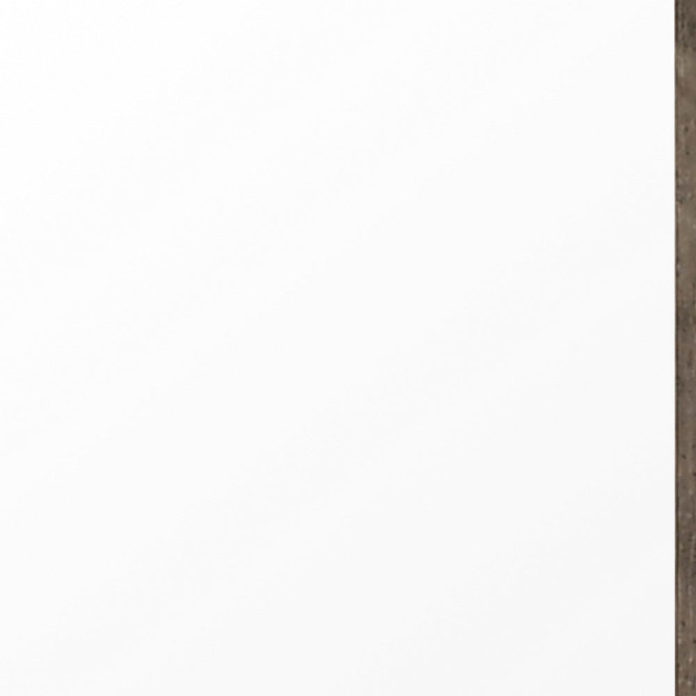 Farmhouse Style Square Wooden Frame Mirror with Grain Details, Brown - BM235447