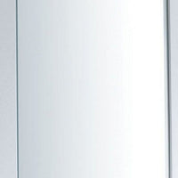 27 Inch Contemporary Wooden Frame Rectangular Mirror, White - BM235476