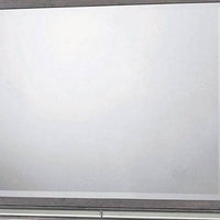 49 Inch Wooden Contemporary Mirror with LED, Light Gray - BM235477