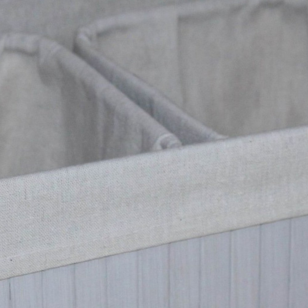 Rectangular Wooden and Fabric Storage Box, Set of 3, Gray - BM238294